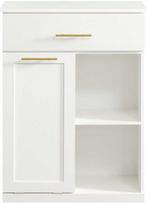 spintele su stalciais - Vonios spintelė Sobuy BZR66-W, balta/auksinė (White/Gold) - 1 nuotrauka