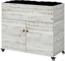 daigyklos - Outsunny Medinė pakeliama lysvė 110 x 50 x 95 cm - balta - 1 nuotrauka