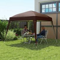 Outsunny Pavėsinės stogas 3x3 m, rudas (Brown)