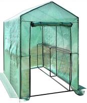 Šiltnamis BESK Mini 155x140x200 cm su lentynomis, PVC plėvelė