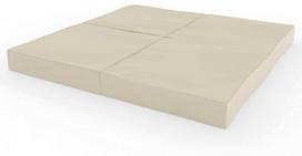 SANRO Sulankstomas gimnastikos čiužinys, kreminis (Cream), 100x100x10 cm