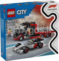 lego city sunkvezimis - LEGO City F1 parodomasis sunkvežimis su Audi F1 bolidu 60493 - 1 nuotrauka