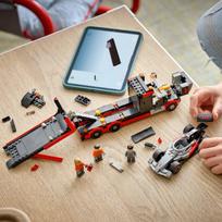 lego city sunkvezimis - LEGO City F1 parodomasis sunkvežimis su Audi F1 bolidu 60493 - 4 nuotrauka