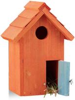 inkilai pauksciams - Bonideco Paukščių inkilas 24,5x17x12cm., oranžinės spalvos - 1 nuotrauka