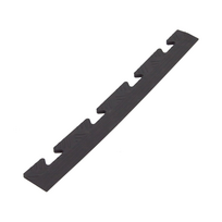PVC grindų danga Diamond Ending, 48 cm x 5.1 cm x 0.8 cm, juodas (Black)