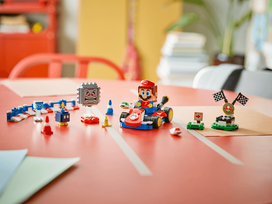 lego mario - LEGO Super Mario 72043 Mario Kart – interaktyvus LEGO Mario ir Standartinis Kart - 4 nuotrauka
