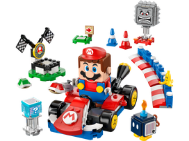 lego mario - LEGO Super Mario 72043 Mario Kart – interaktyvus LEGO Mario ir Standartinis Kart - 6 nuotrauka
