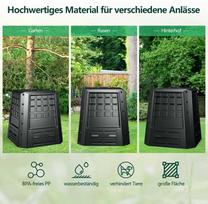 lauko deze - Bonideco Select Komposto dėžė 78x64x80cm., juodos spalvos - 1 nuotrauka
