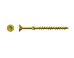 Medsraigčiai, geltonai cinkuoti, 6,0 x 70 mm, papildomai TORX antgalis T25, 50 vnt.