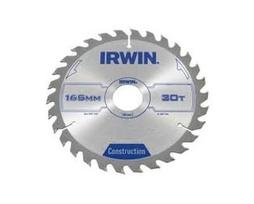 200 pjovimo diskas - Medžio pjovimo diskas IRWIN 165 mm, 30 dantų, 30/20/16 mm - 1 nuotrauka