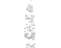 Girlianda SNOWBALL, baltos sp., 135 cm