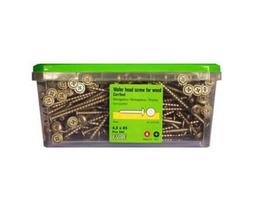 Sraigtai ESSVE CorrSeal, 4,5 x 65 mm, lauko darbams, 200 vnt.