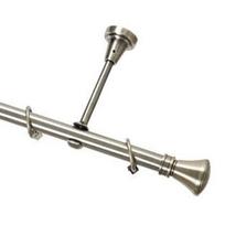Metalinis karnizo komplektas JAZZ, viengubas, sendinto žalvario sp., 2,4 m, Ø 19 mm