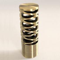 Karnizo užbaigimas VENEZIA, metalinis, send. aukso sp., Ø 19 mm, 2 vnt.