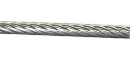 Metalinis karnizo vamzdis TWISTER, susuktas, šv. matinio sidabro sp., 3 m, Ø 25 mm, Ø 28 mm