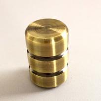 Karnizo užbaigimas FANO, metalinis, send. aukso sp., Ø 19 mm, 2 vnt.