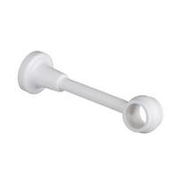Karnizo laikiklis STANDART, plastikinis, baltos sp., L18 cm, Ø 28mm
