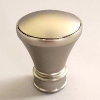 Karnizo užbaigimas TORINO, metalinis, mat. sidabro sp., Ø 19 mm, 2 vnt.