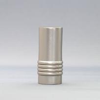 Karnizo užbaigimas ALMERO, metalinis, šv. matinio sidabro sp., Ø 16 mm, 2 vnt.