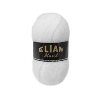 Mezgimo siūlai ELIAN Klasik, baltos sp., 100 % akrilas, 50 g, 125 m