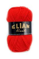 Mezgimo siūlai ELIAN Klasik, ryškiai raudonos sp., 100 % akrilas, 50 g, 125 m