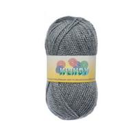 Mezgimo siūlai ELIAN WENDY, pilkos sp., 85 % akrilas, 15 % vilna, 100 g, 190 m
