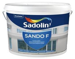 Mineralinių fasadų ir cokolių dažai SADOLIN SANDO F, visiškai matiniai, baltos sp., BW bazė, 5 l