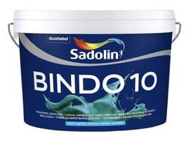 Sienų ir lubų dažai SADOLIN BINDO 10, pusiau matiniai, BC bazė, 2,33 l