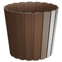 Plastikinis vazonas BOARDEE BASIC, rudos sp., 23,9 x 23,9 x 21,5 cm