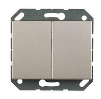 Perjungiklis be rėmelio XP 500, 2 klavišų, šampano sp., P610-020-02