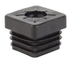 Plastikinis kaištis, juodos sp., 426743, 25 x 25 mm, M8, 4 vnt.