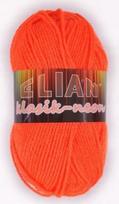 Mezgimo siūlai ELIAN Klasik, neono oranžinės sp., 100 % akrilas, 50 g, 125 m