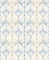 Viniliniai tapetai flizelino pagrindu GRANDECO BLUE, 0,53 x 10,05 m