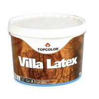 Medinių fasadų dažai TOPCOLOR VILLA LATEX, pusiau matiniai, antracito sp., 1 l