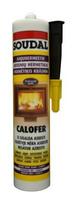 Krosnių hermetikas SOUDAL CALOFER, juodos sp., 280 ml
