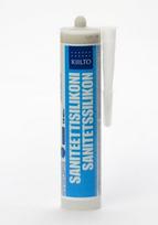 silikonas - Sanitarinis silikoninis hermetikas KIILTO, 48 anglies pilkos sp., 310 ml - 1 nuotrauka