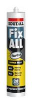 Greitai džiūstantys montažiniai klijai SOUDAL FIX ALL TURBO, baltos sp., 290 ml