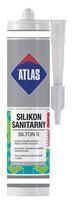 Sanitarinis silikoninis hermetikas ATLAS SILTON S 024-N, tamsiai rudos sp., 280 ml