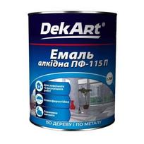 Universalūs emaliniai dažai DEKART PF-115P, šokoladinės sp., 2,8 kg
