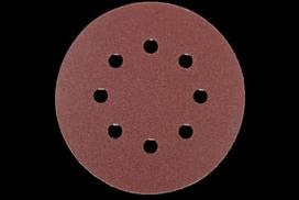 Šlifavimo diskelis CORTEX, 125 mm, 8 skylės, F80, su veliūru