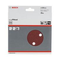Šlifavimo diskeliai BOSCH, 150 mm, 6 sk., K60, 5 vnt.