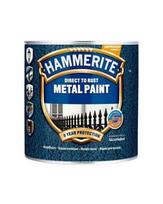 Metalo dažai HAMMERITE SMOOTH FINISH, blizgūs, mėlynos sp., 2,5 l