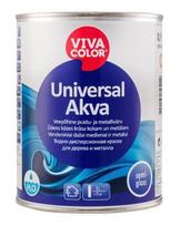 Metalo ir medienos dažai VIVACOLOR UNIVERSAL AKVA, pusiau blizgūs, A bazė, 2,7 l
