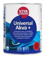 Medžio ir metalo dažai VIVACOLOR UNIVERSAL AKVA+, pusiau blizgūs, baltos sp., 0,9 l