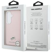 telefonai samsung rozinis - Karl Lagerfeld Grained PU Leather K&CH Heads Magnetic dėklas skirtas Samsung Galaxy S26 rožinės spalvos - 2 nuotrauka