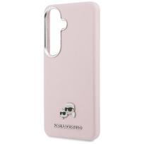telefonai samsung rozinis - Karl Lagerfeld Grained PU Leather K&CH Heads Magnetic dėklas skirtas Samsung Galaxy S26 rožinės spalvos - 4 nuotrauka