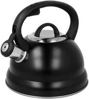 Brunbeste BB-2406 Plieninis virdulys su švilpuku, indukcinis, 2.5L, Juodas (Black)
