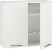 Viršutinė spintelė su indų džiovykle Vento GC-80/72 Balta (White)