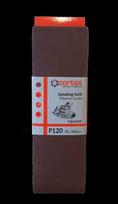 Šlifavimo juosta CORTEX, 75 x 533 mm, F150, audinio pagrindu, 3 vnt.