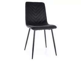 Valgomojo kėdė Signal Meble Daren Velvet, juodas (Black)